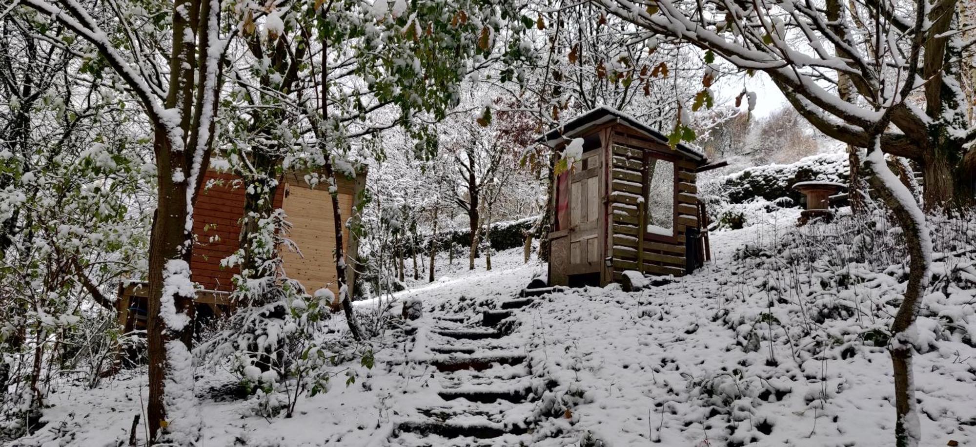 Pike'S Cabin In The Woods 헵덴브릿지 외부 사진